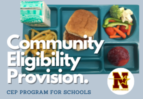 lunch tray with CEP and school logo